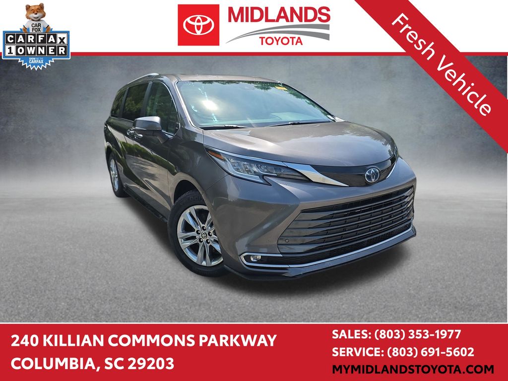 Predawn Gray Mica 2024 Toyota Sienna Limited 7-Passenger AWD Minivan All-Wheel Drive Continuously Variable Transmission