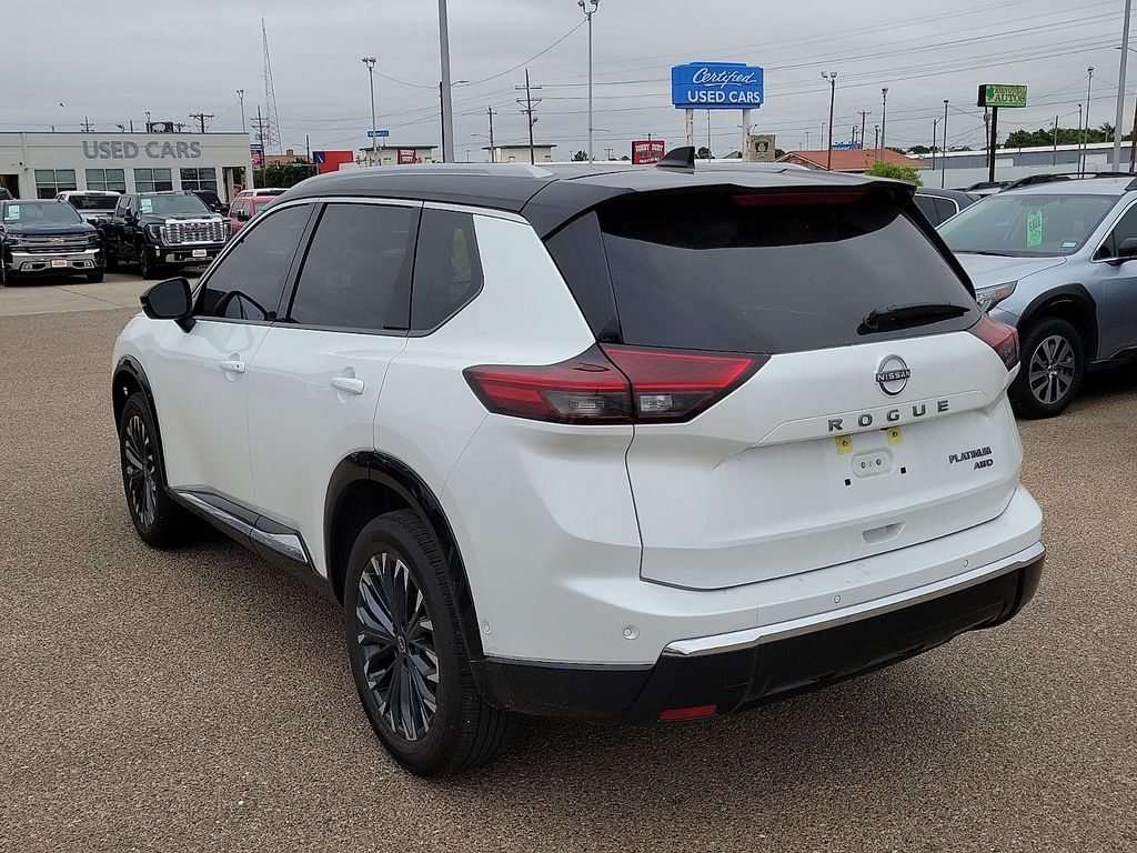 2026 Nissan Rogue Platinum White at Brown Honda