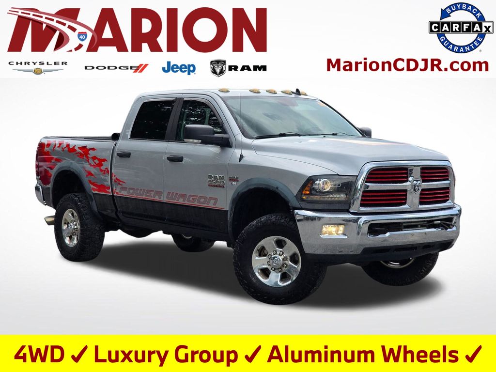 Bright Silver Clearcoat Metallic 2016 RAM 2500 Pickup Truck Four-Wheel Drive 6-Speed Automatic