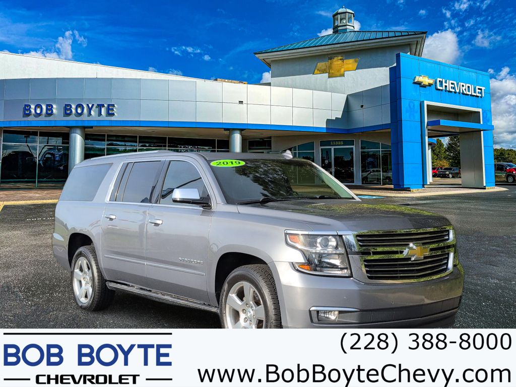 Gray (Satin Steel Metallic) 2019 Chevrolet Suburban 1500 Premier RWD SUV / Crossover 4X2 6-Speed Automatic Overdrive