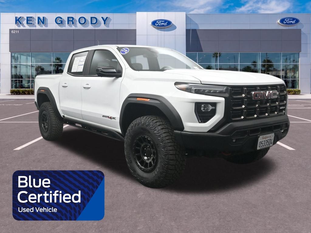 Summit White 2024 GMC Canyon Pickup Truck Four-Wheel Drive 8-Speed Automatic
