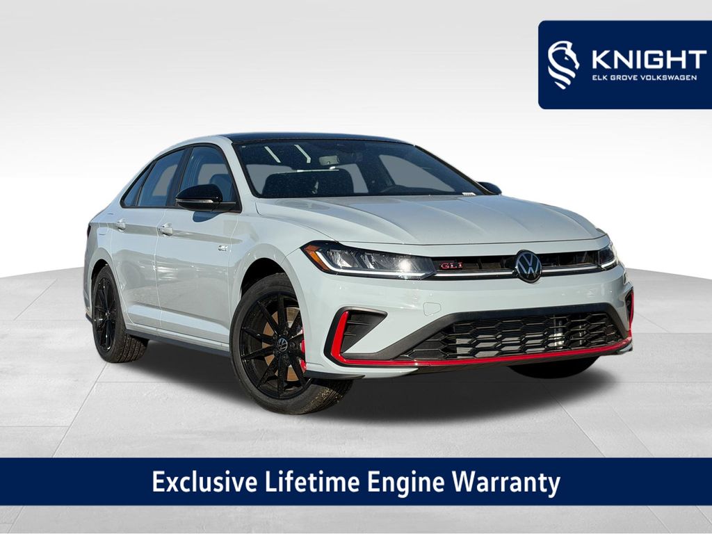 Monument Gray w/Dp Blk Rf 2026 Volkswagen Jetta GLI Sedan Front-Wheel Drive 7-Speed Dual Clutch