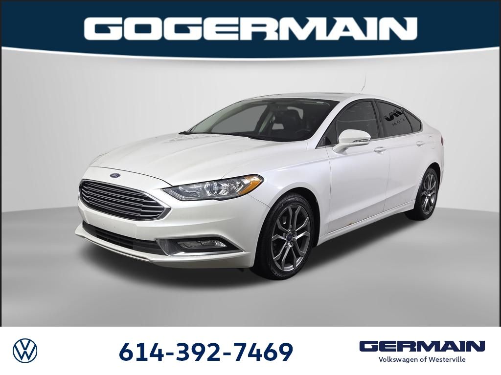 White Platinum Clearcoat Metallic 2017 Ford Fusion Sedan Front-Wheel Drive 6-Speed Automatic