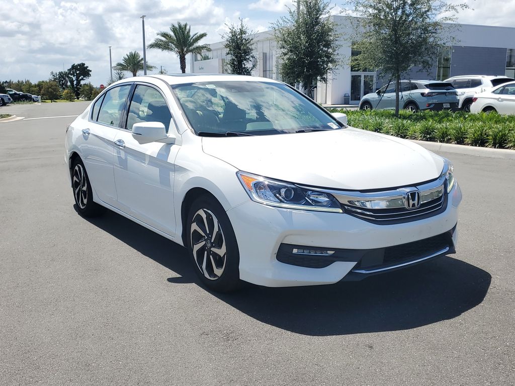 White 2016 Honda Accord Sedan Front-Wheel Drive 6-Speed Automatic