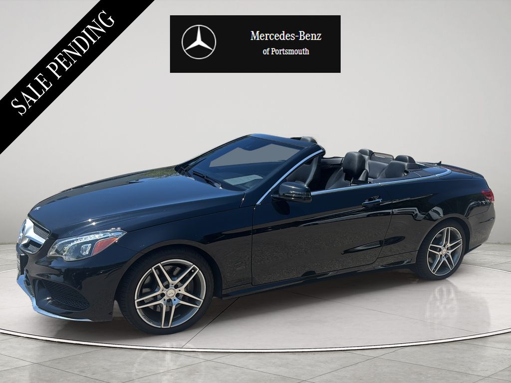 Black 2015 Mercedes-Benz E-Class Convertible Rear-Wheel Drive 7-Speed Automatic