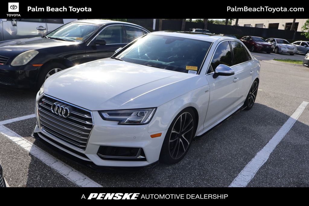 Glacier White 2018 Audi S4 3.0T quattro Prestige Sedan AWD Sedan All-Wheel Drive 8-Speed Automatic