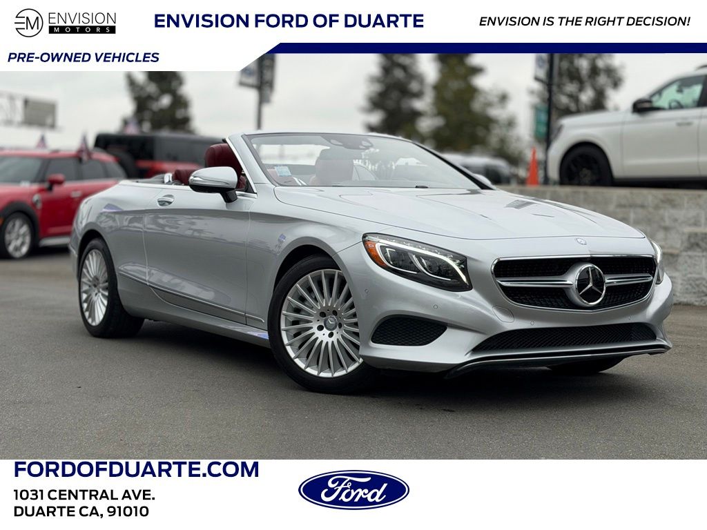 Iridium Silver 2017 Mercedes-Benz S-Class Convertible Rear-Wheel Drive 9-Speed Automatic