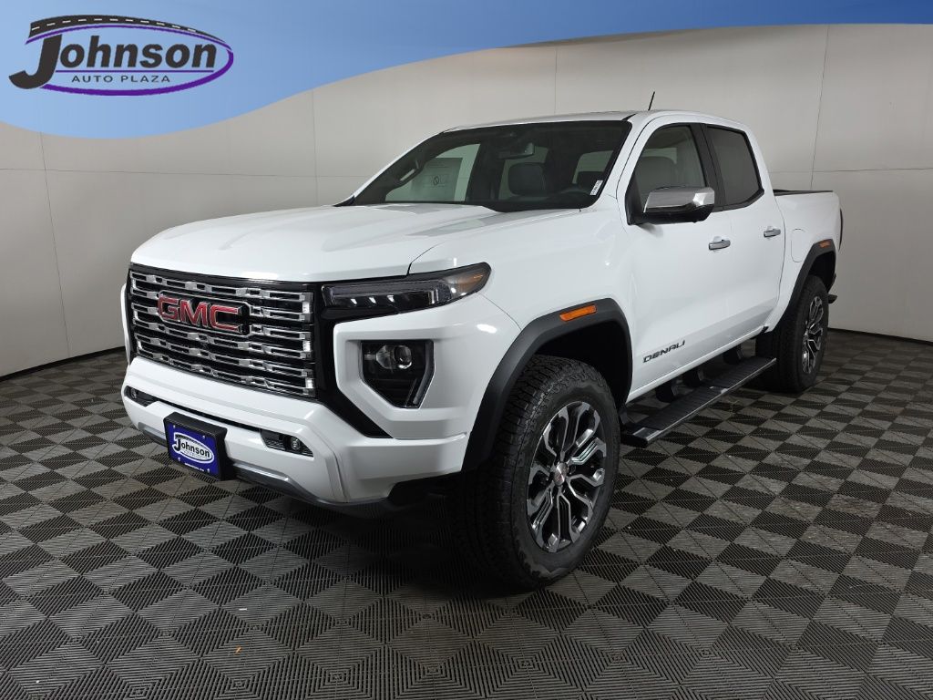Summit White 2026 GMC Canyon Denali Crew Cab 4WD Pickup Truck Four-Wheel Drive 8-Speed Automatic