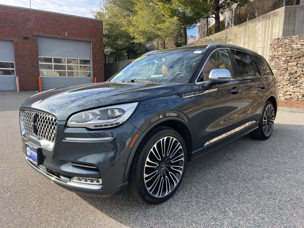 Blue Metallic 2022 Lincoln Aviator Black Label AWD SUV / Crossover All-Wheel Drive Automatic
