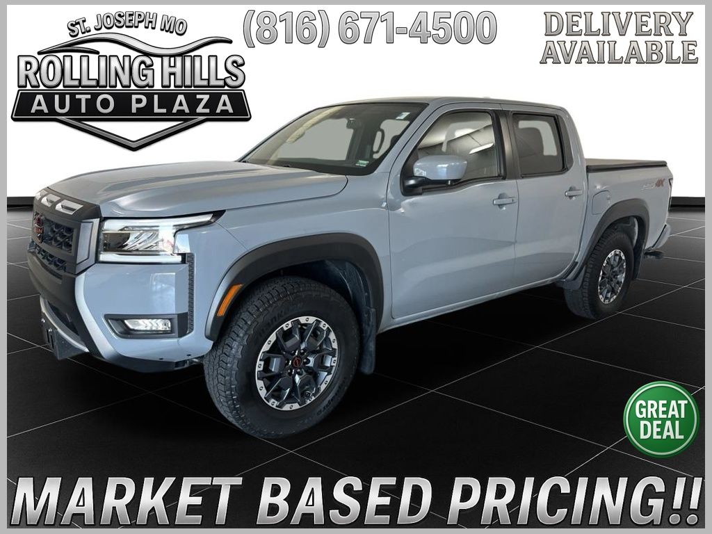 Boulder Gray 2025 Nissan Frontier Pickup Truck Four-Wheel Drive 9-Speed Automatic Overdrive