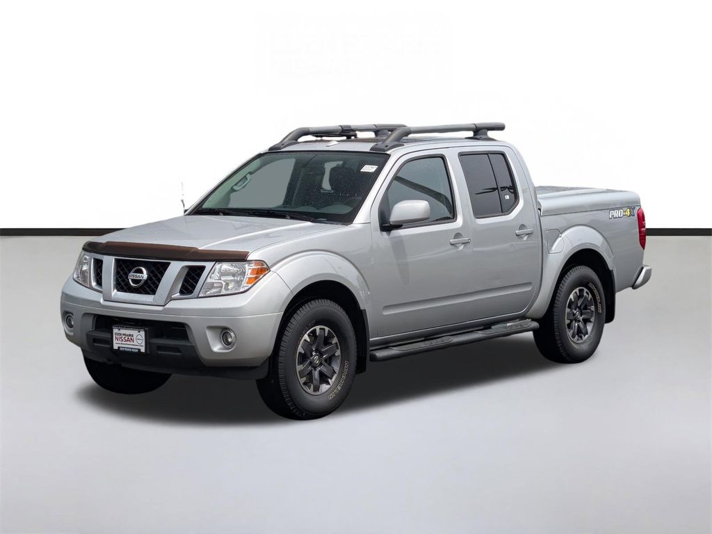Brilliant Silver 2017 Nissan Frontier PRO-4X Crew Cab 4WD Pickup Truck Four-Wheel Drive 5-Speed Automatic Overdrive