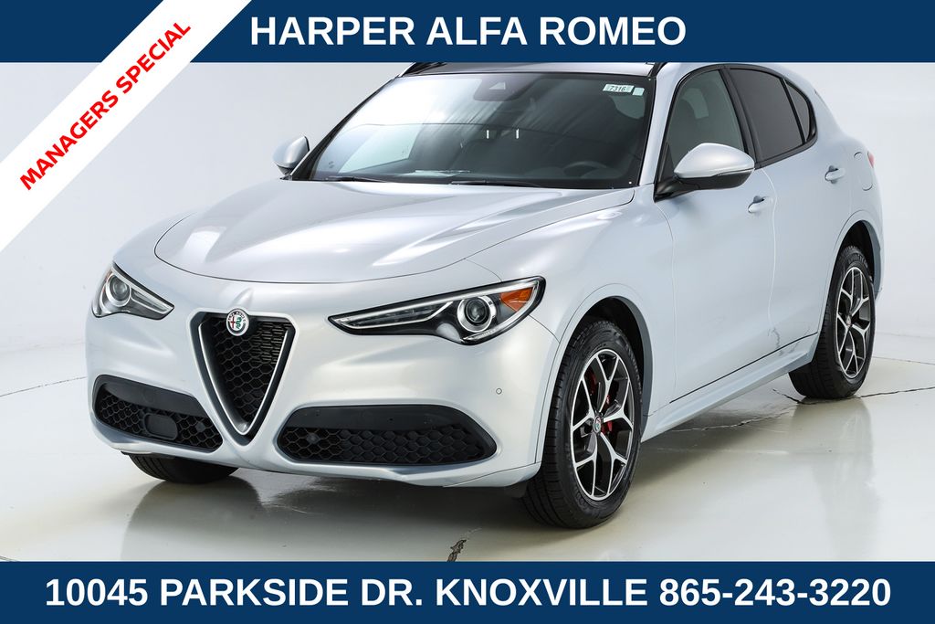Lunare White Metallic 2020 Alfa Romeo Stelvio SUV / Crossover All-Wheel Drive 8-Speed Automatic