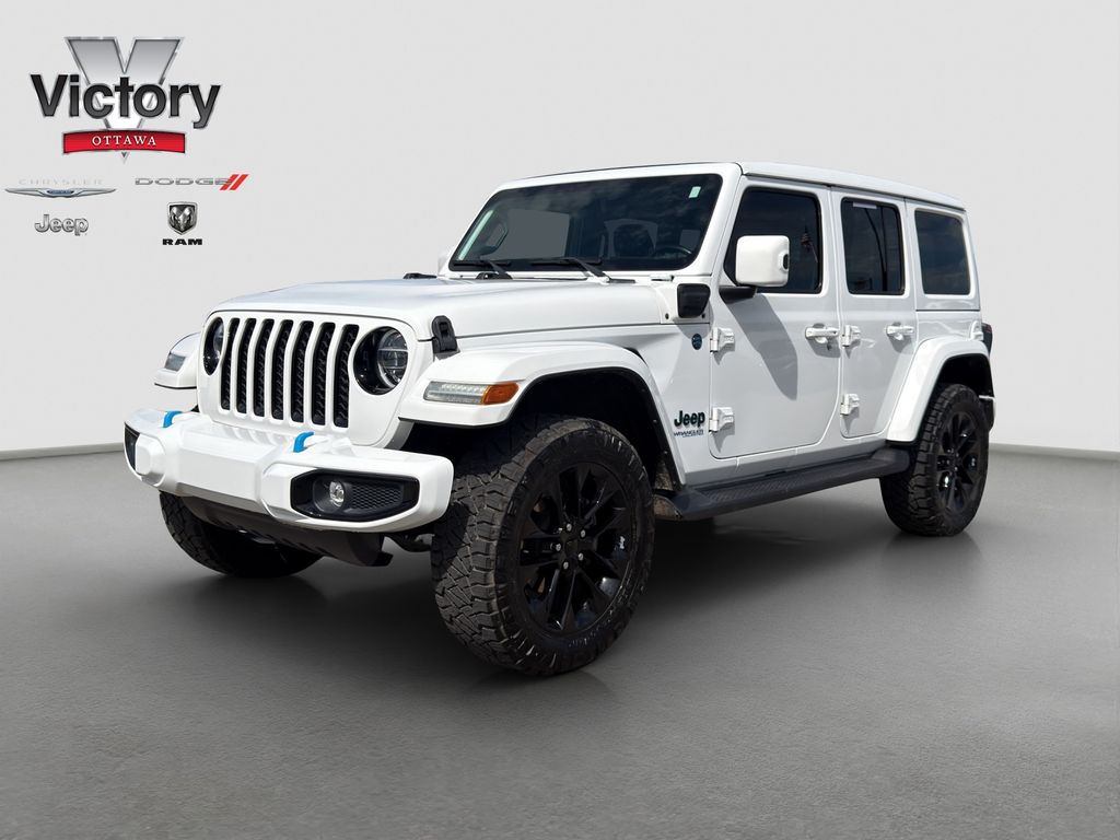 Used 2021 White Jeep Unlimited Sahara High Altitude 4xe image 25
