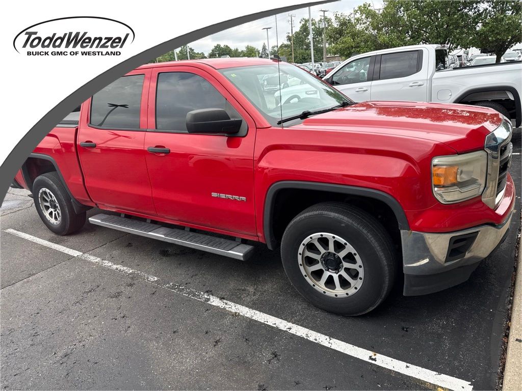 Fire Red 2014 GMC Sierra 1500 Pickup Truck Four-Wheel Drive 6-Speed Automatic Overdrive