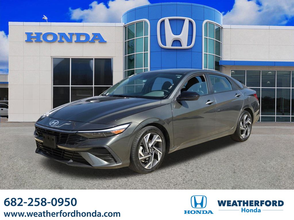 Amazon Gray 2025 Hyundai Elantra Sedan Front-Wheel Drive Continuously Variable Transmission