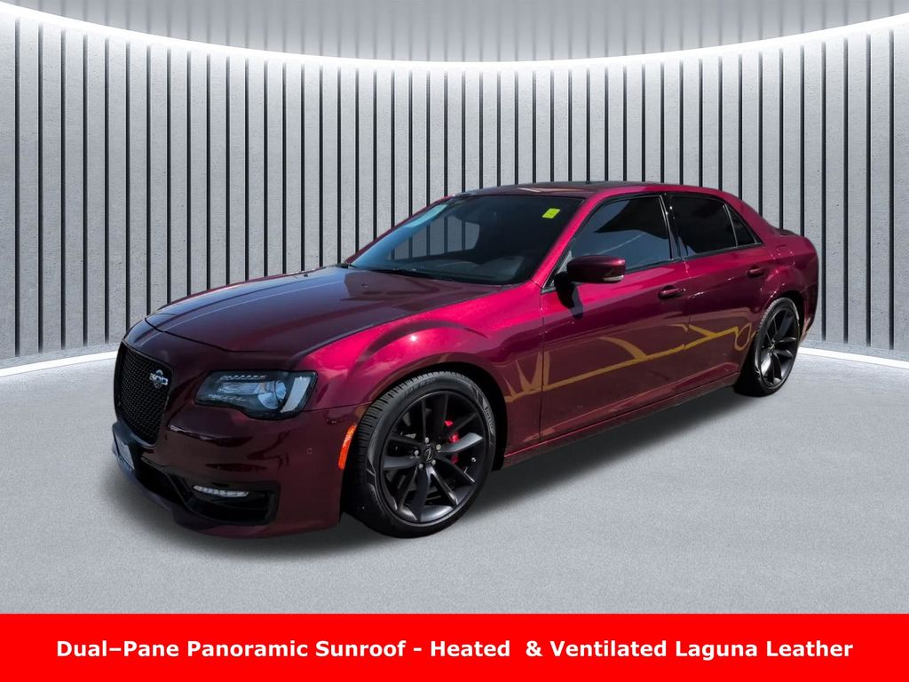 Velvet Red Pearlcoat 2023 Chrysler 300 C RWD Sedan Rear-Wheel Drive 8-Speed Automatic