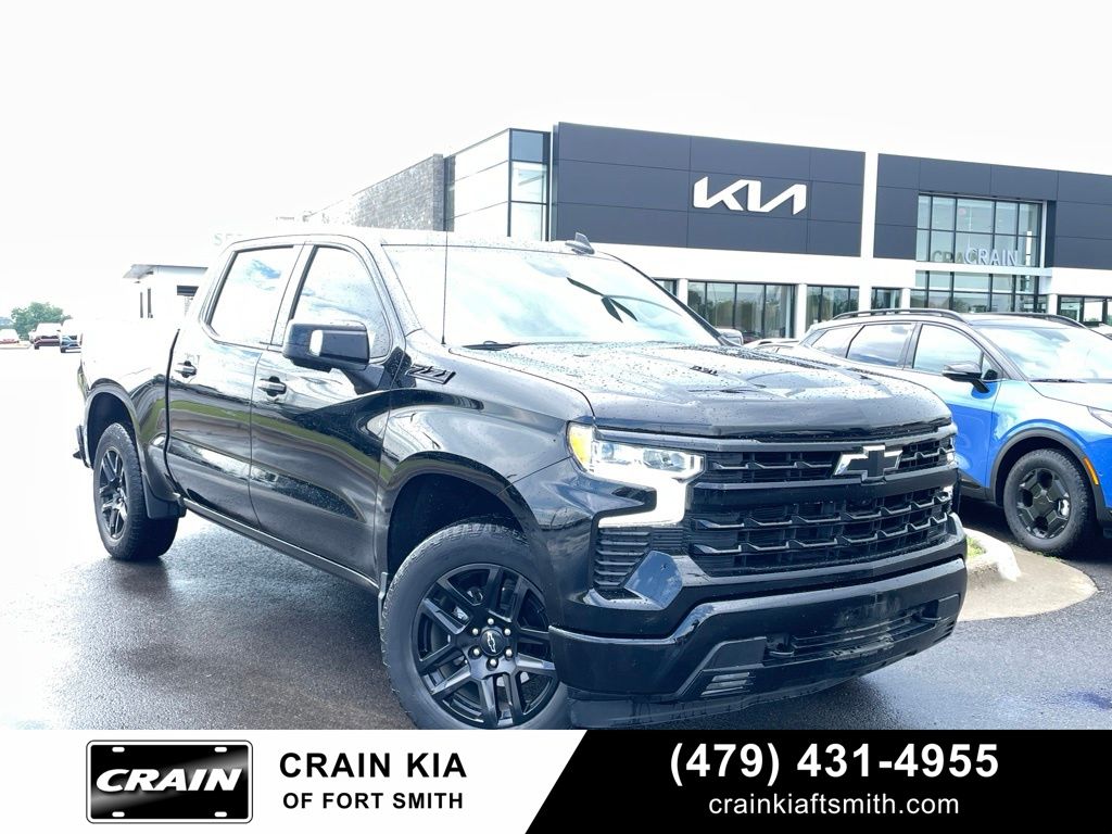 Black 2023 Chevrolet Silverado 1500 Pickup Truck Four-Wheel Drive Automatic
