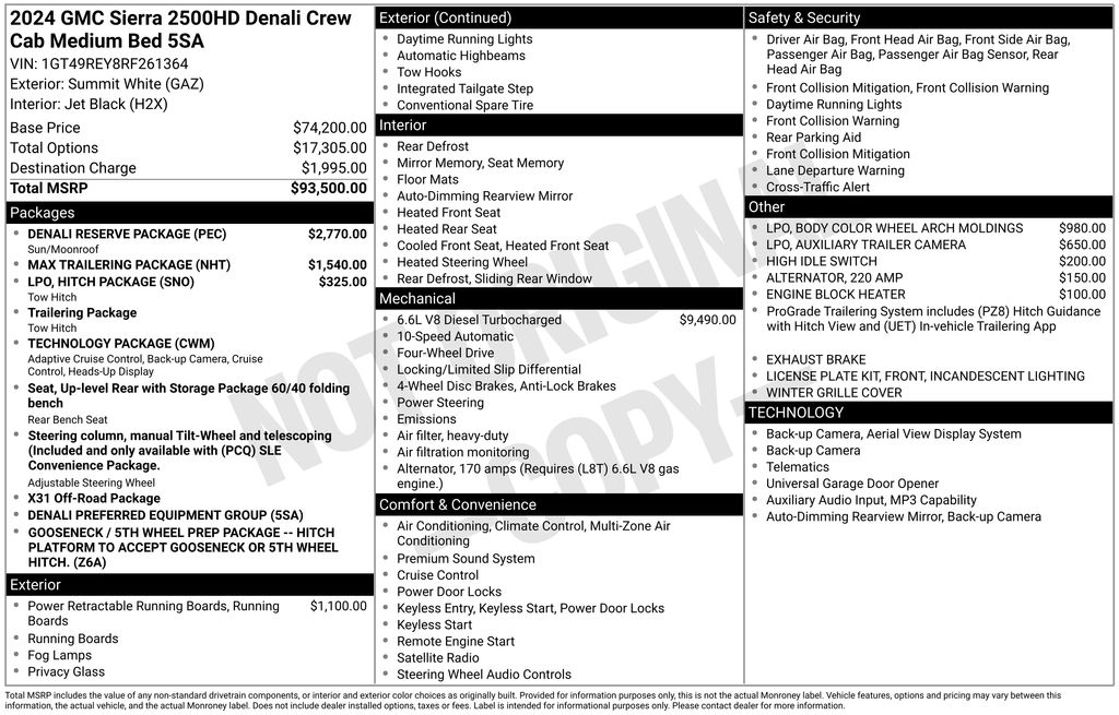 Used Car 2024 Gmc Sierra 2500hd  Denali For Sale Under $70,000 In Austin, Texas