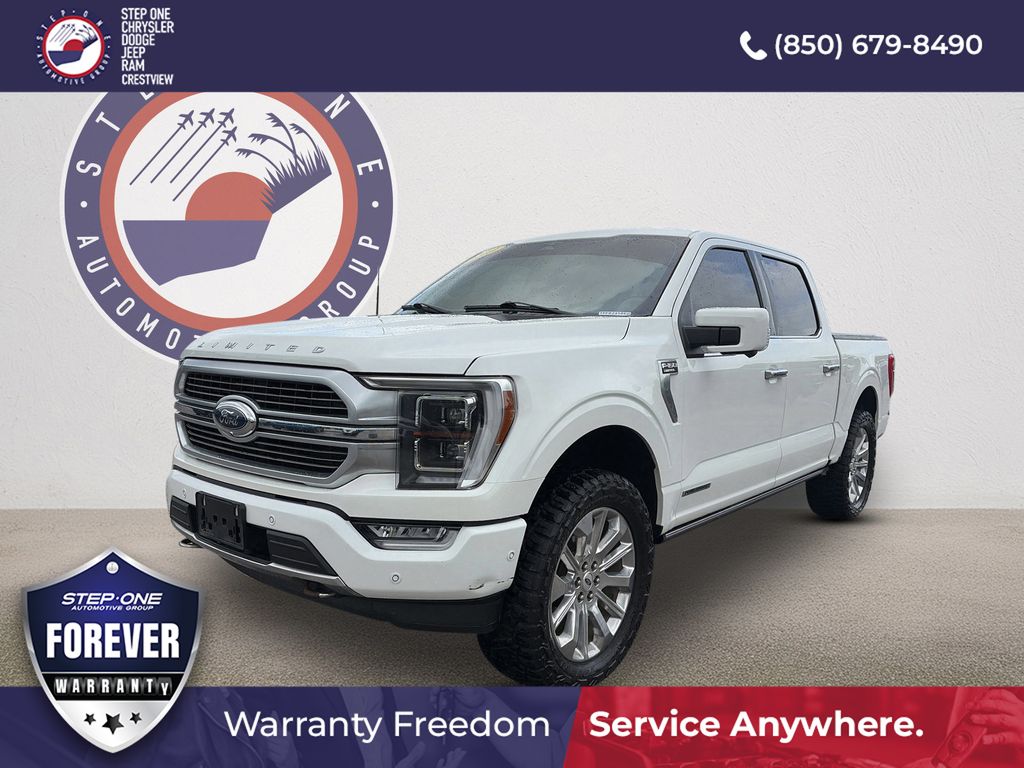White Metallic 2023 Ford F-150 Pickup Truck Four-Wheel Drive Automatic