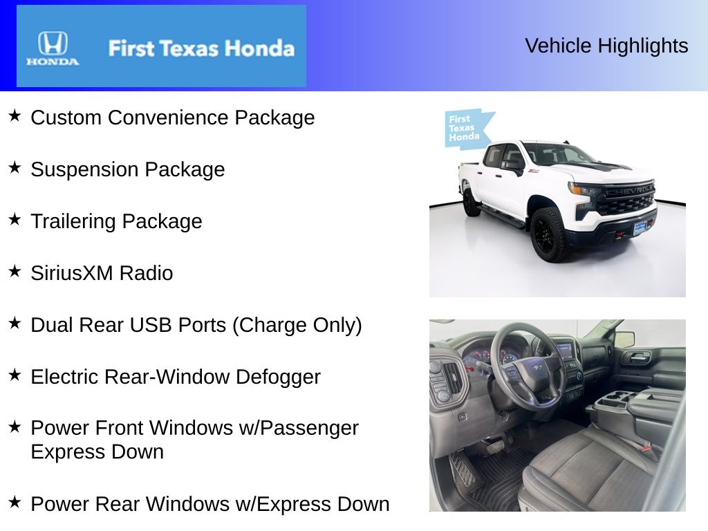 Used Car 2024 Chevrolet Silverado 1500  Custom Trail Boss For Sale Under $50,000 In Austin, Texas