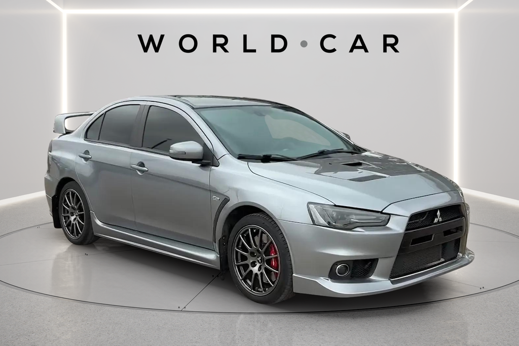 Gray 2015 Mitsubishi Lancer Evolution AWD Final Edition Sedan All-Wheel Drive 5-Speed Manual