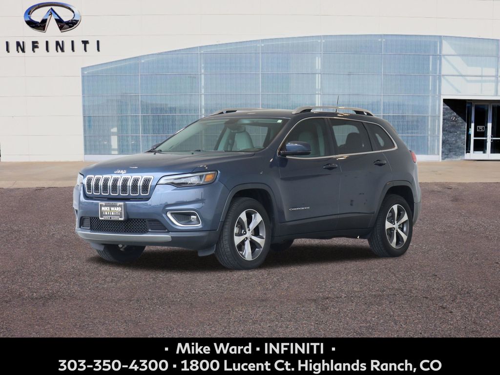 Slate Blue Pearlcoat 2020 Jeep Cherokee SUV / Crossover Four-Wheel Drive 9-Speed Automatic