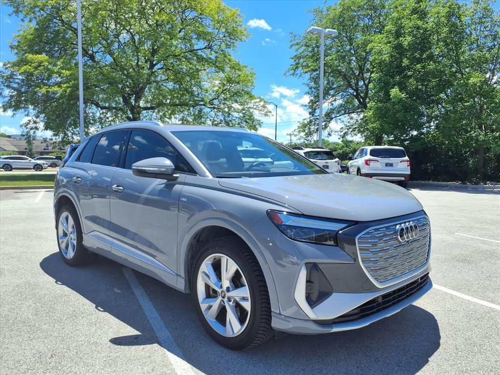 Gray / Black 2023 Audi Q4 e-tron quattro Premium 50 SUV / Crossover All-Wheel Drive Automatic