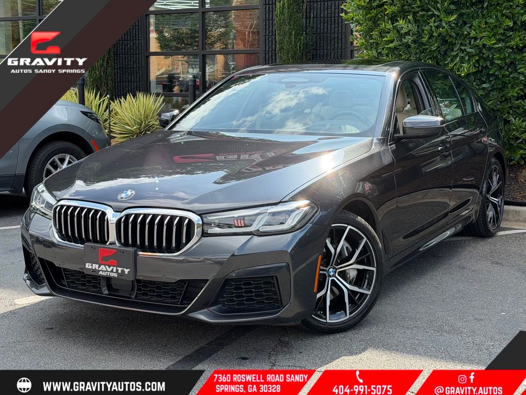 Gray (Dark Graphite Metallic) 2023 BMW 5 Series Sedan Rear-Wheel Drive 8-Speed Automatic