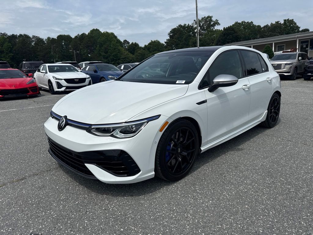 Pure White 2022 Volkswagen Golf R Hatchback All-Wheel Drive 6-Speed Manual