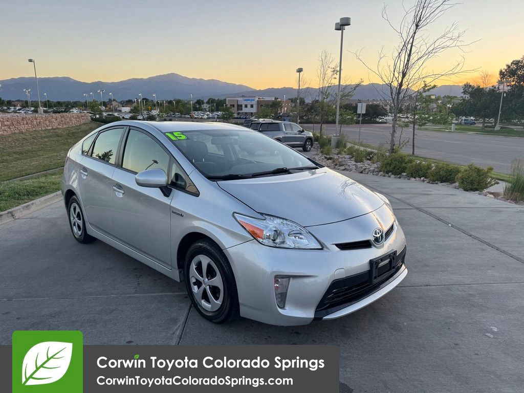Classic Silver Metallic 2015 Toyota Prius Two Hatchback Front-Wheel Drive Continuously Variable Transmission