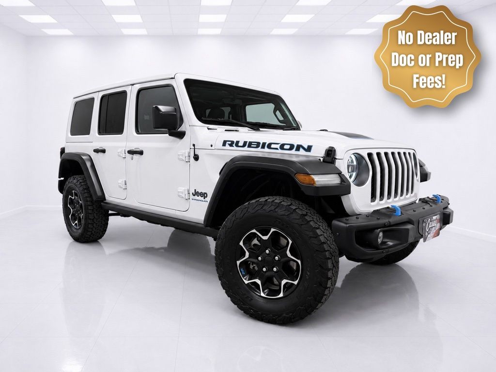Bright White Clearcoat 2023 Jeep Wrangler 4xe SUV / Crossover Four-Wheel Drive 8-Speed Automatic