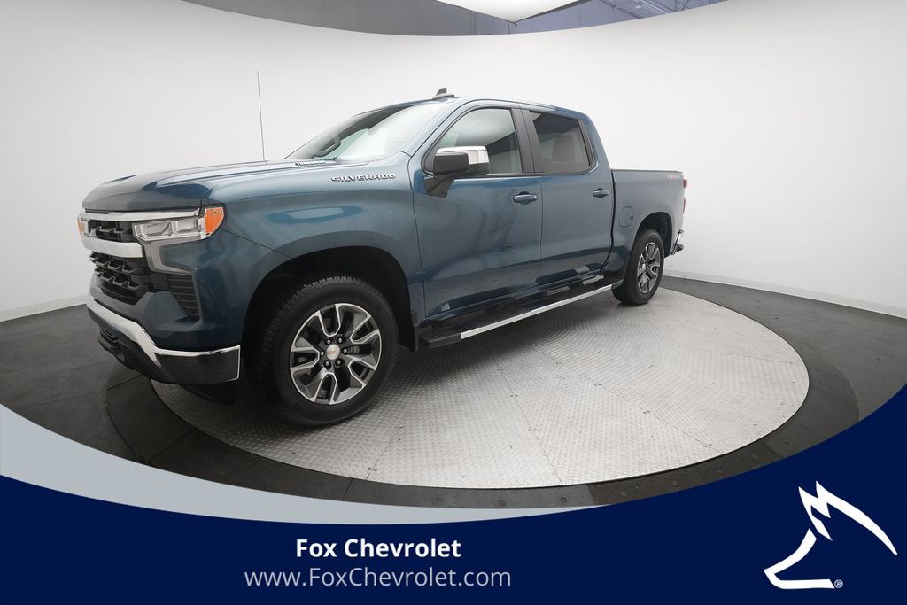 Lakeshore Blue Metallic 2024 Chevrolet Silverado 1500 Pickup Truck Four-Wheel Drive 8-Speed Automatic
