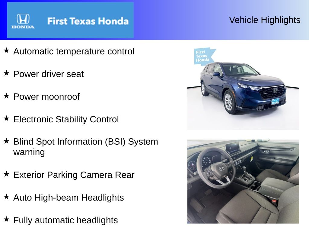 Used Car 2025 Honda Cr-v  Ex For Sale In Austin, Texas