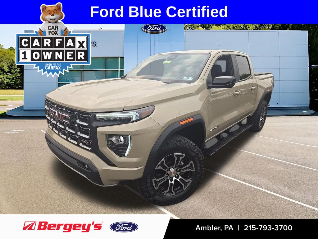 Desert Sand Metallic 2023 GMC Canyon Pickup Truck Four-Wheel Drive 8-Speed Automatic