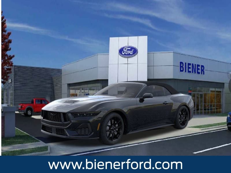 Shadow Black 2025 Ford Mustang GT Premium Convertible RWD Convertible Rear-Wheel Drive Automatic