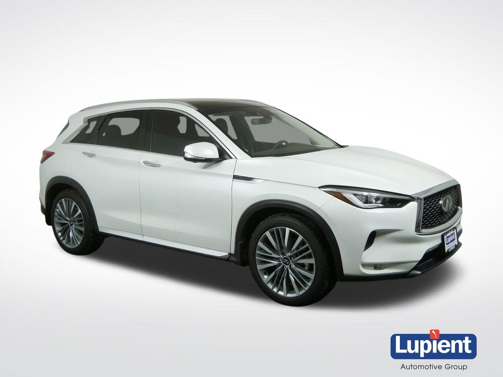 Radiant White 2024 INFINITI QX50 Sensory AWD SUV / Crossover All-Wheel Drive Continuously Variable Transmission