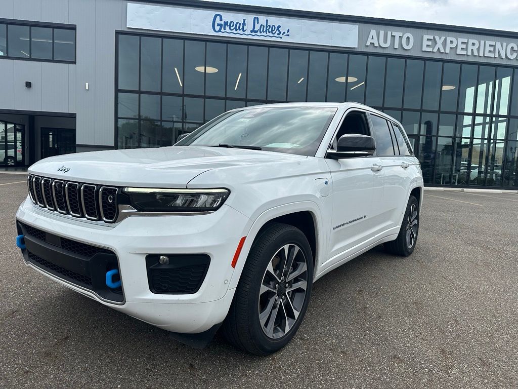 Bright White Clearcoat 2023 Jeep Grand Cherokee 4xe SUV / Crossover Four-Wheel Drive 8-Speed Automatic