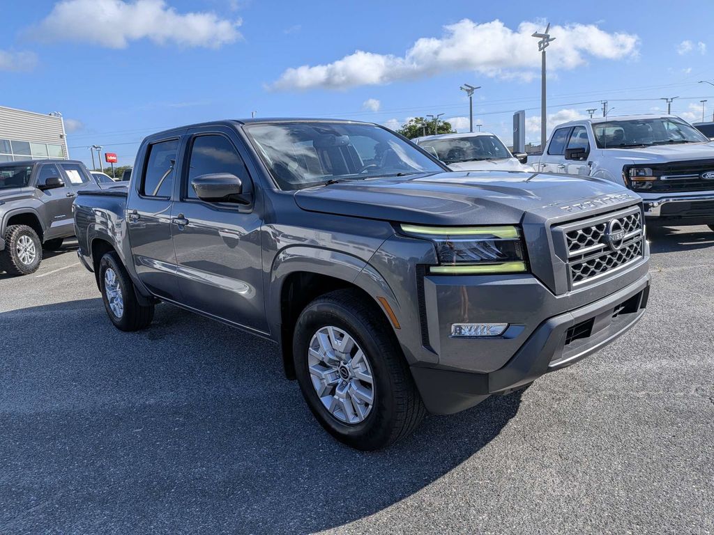 Gray (Gun Metallic) 2022 Nissan Frontier Pickup Truck 4X2 9-Speed Automatic