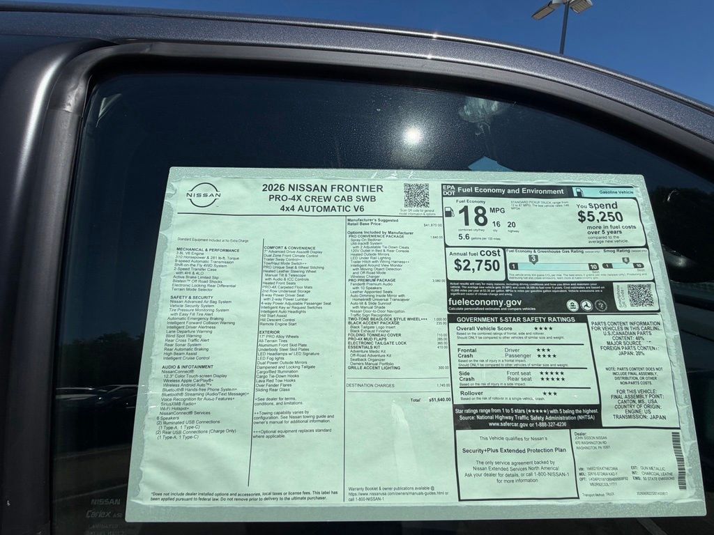 2026 Nissan Frontier PRO-4X Gray at South Hills Kia