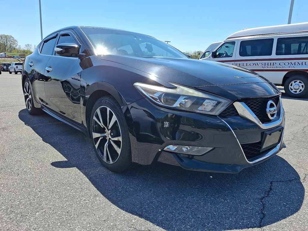 Super Black 2018 Nissan Maxima SL FWD Sedan Front-Wheel Drive Continuously Variable Transmission