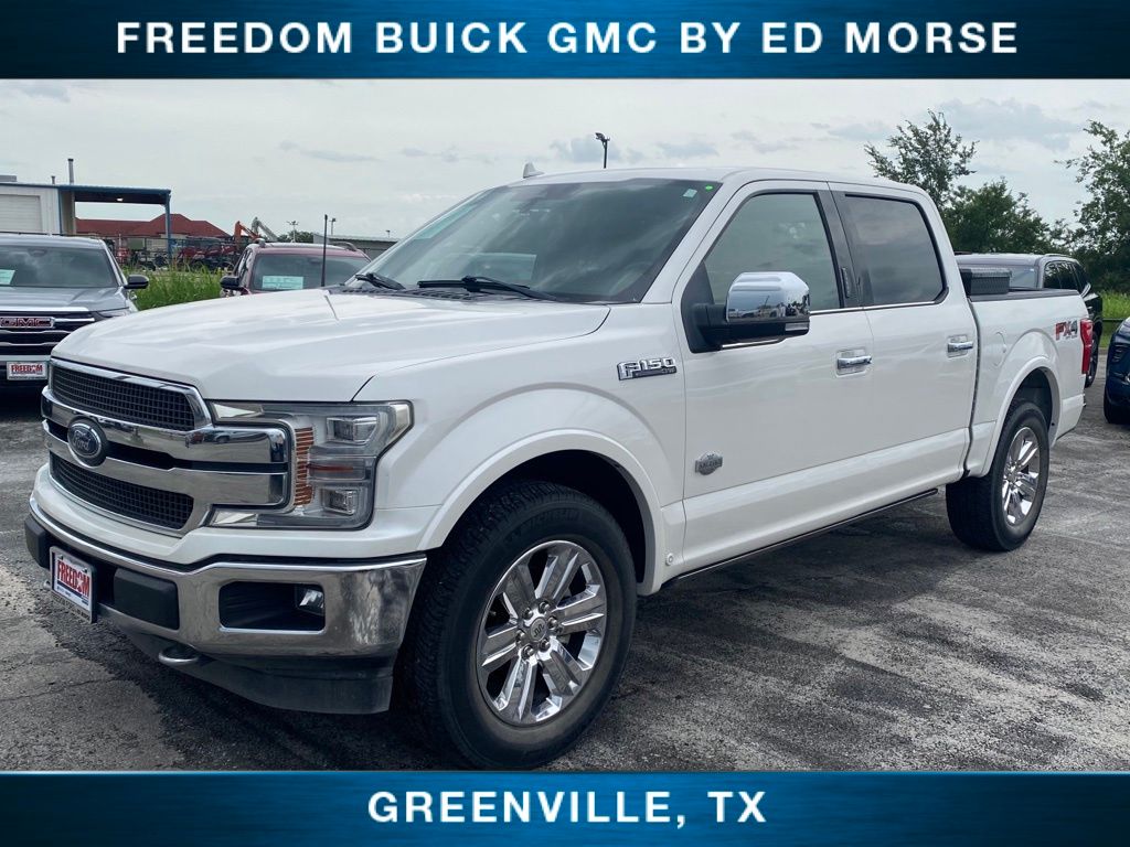 White Platinum Clearcoat Metallic 2019 Ford F-150 Pickup Truck Four-Wheel Drive Automatic