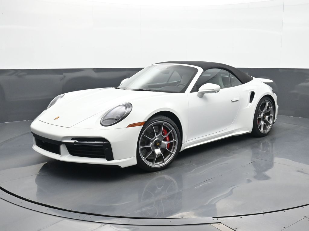 White 2024 Porsche 911 Convertible All-Wheel Drive 8-Speed Automatic
