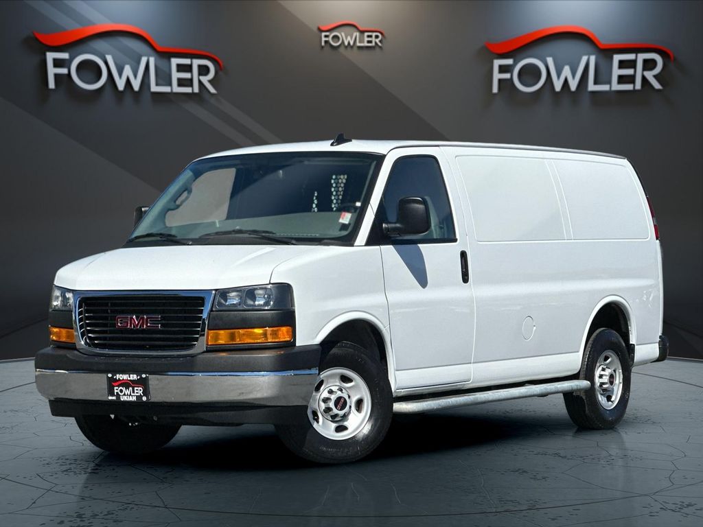Summit White 2024 GMC Savana Cargo Van Rear-Wheel Drive 8-Speed Automatic Overdrive