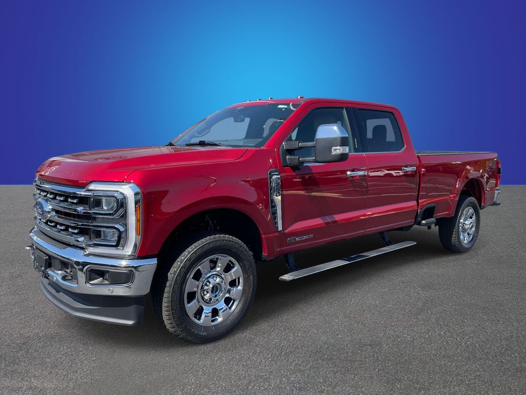 Red Metallic 2023 Ford F-250 Super Duty Lariat Crew Cab 4WD Pickup Truck Four-Wheel Drive Automatic