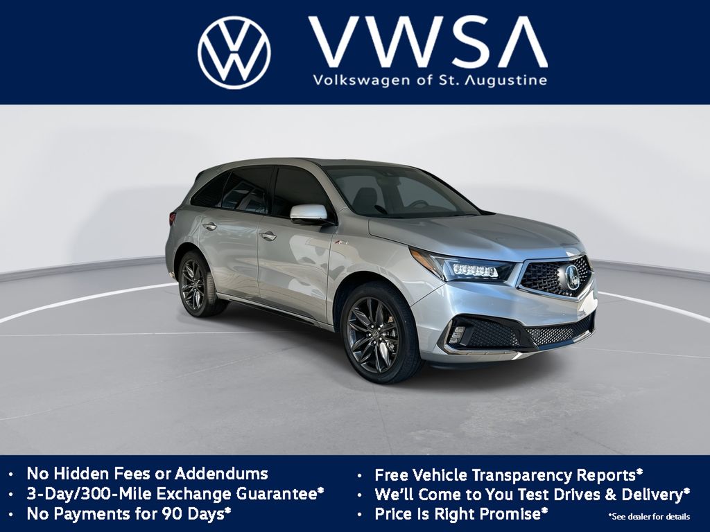 Lunar Silver Metallic 2020 Acura MDX SUV / Crossover All-Wheel Drive 9-Speed Automatic