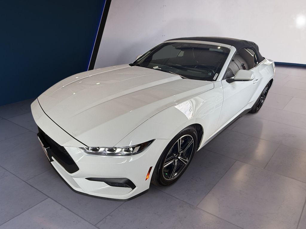 Oxford White 2024 Ford Mustang EcoBoost Premium Convertible RWD Convertible Rear-Wheel Drive Automatic