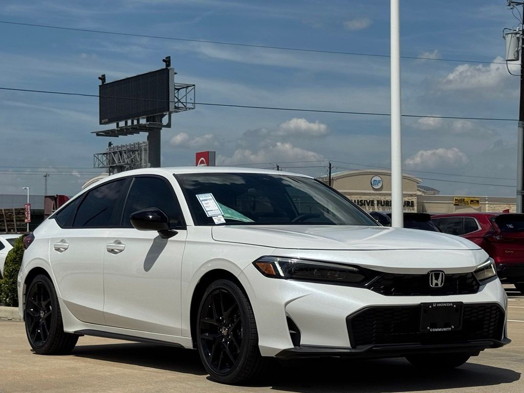 2026 Honda Civic Sport White at Community Honda