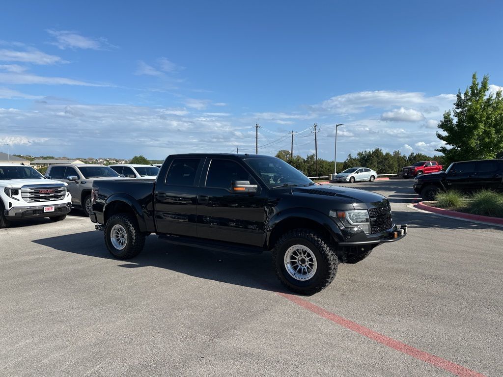 Tuxedo Black Metallic 2013 Ford F-150 SVT Raptor SuperCrew 4WD Pickup Truck Four-Wheel Drive 6-Speed Automatic