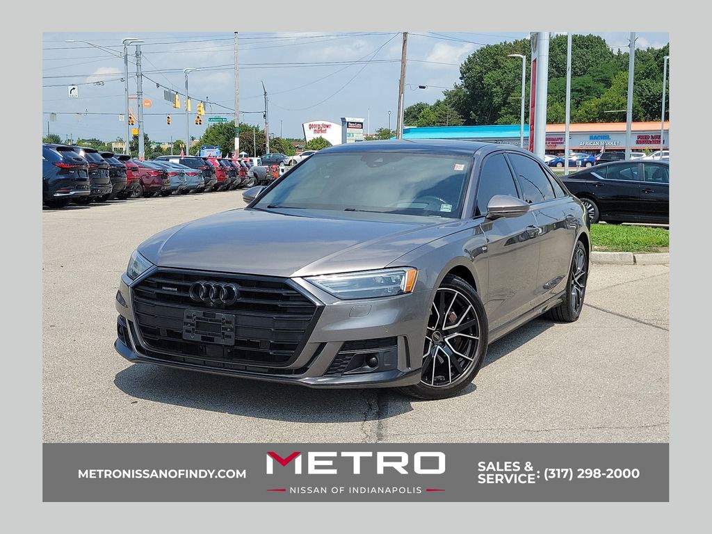 Terra Gray Metallic 2021 Audi A8 Sedan All-Wheel Drive 8-Speed Automatic