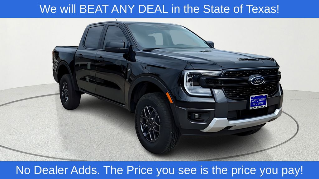 Shadow Black 2026 Ford Ranger Pickup Truck Four-Wheel Drive Automatic